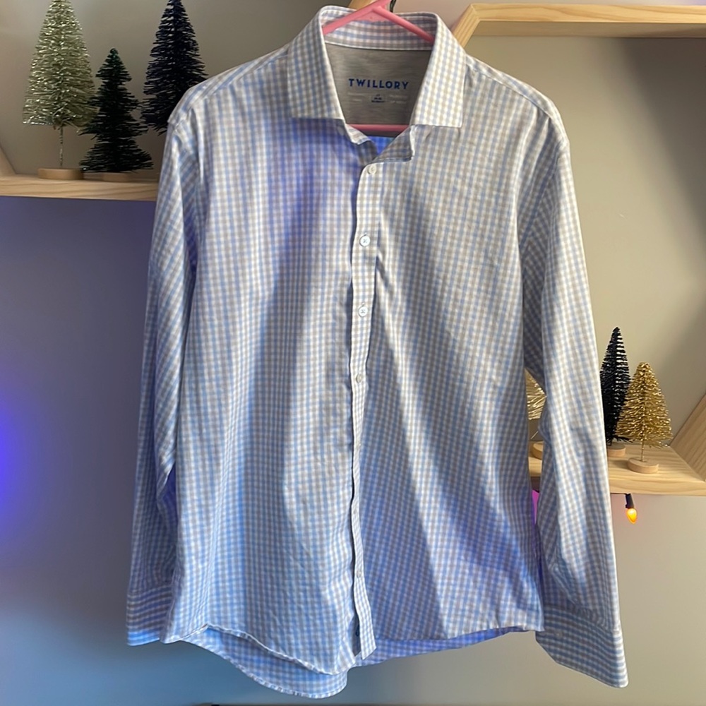 Twillory Tailored Fit Dress Shirt 17 34/35